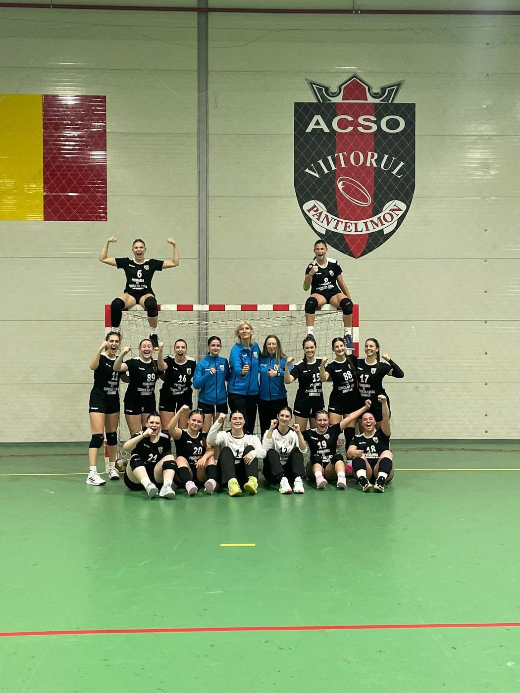 Echipa de handbal junioare a clubului Teutonii Ghimbav
