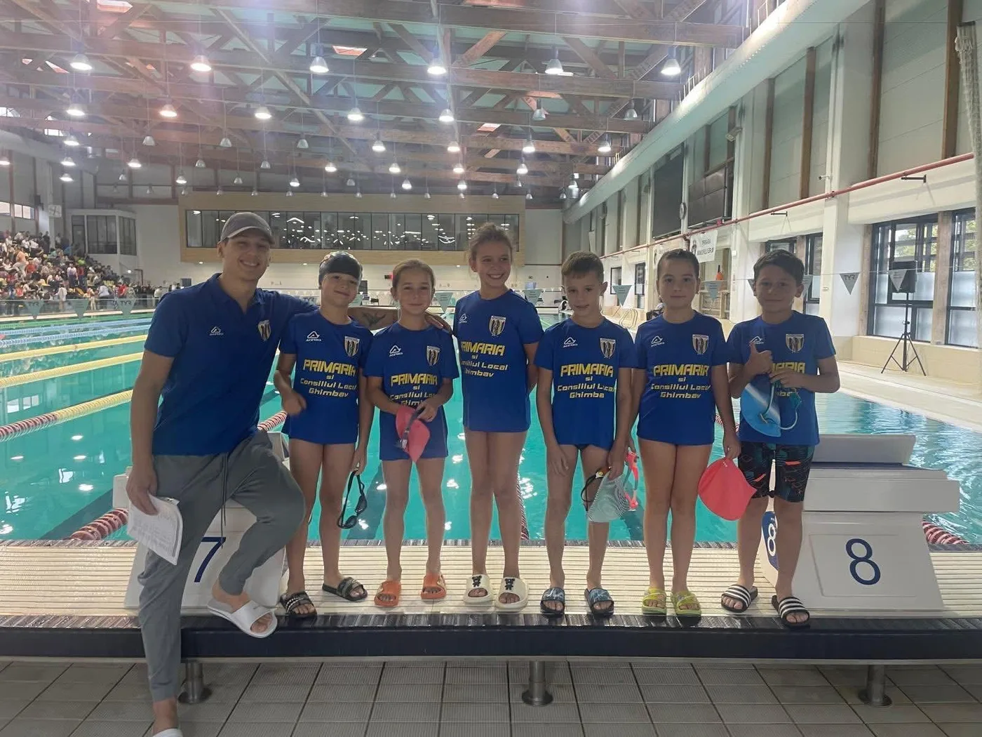 Sportivii secției de natație la Cupa Hyperion, Bazinul Olimpic Brașov